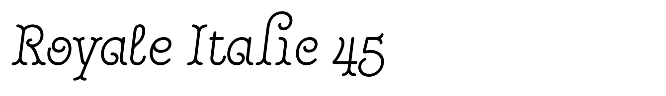 Royale Italic 45
